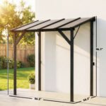 Hardtop Grill Gazebo, Lean-to BBQ Shelter with Polycarbonate Roof for Outdoor, Patio, Lawn - Image 8