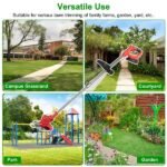 Electric Cordless Grass Trimmer Rechargeable Lawn Mower Weed Cutter With Alloy Saw Blade 2 Alloy Blades 5 Plastic Blades 2 Rechargeable Batteries Goggles Gloves Auxiliary Handle - Image 4