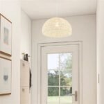 Height-Adjustable Farmhouse Rattan Pendant Lights With Adjustable Hanging Rope - Image 6