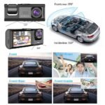 Car Dual Lens Dash Cam HD 1080P Front Rear Inside Video Recorder Camera G-Sensor - Image 4