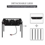 Rectangular Three Eyed Four Legged Gas Burner - Image 9