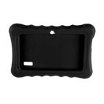 Shock-resistant Silicone Snap-on Case With Stand For 7' Tablets - Black
