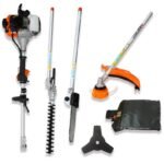 4 In 1 Multi-Functional Trimming Tool Garden Tool System With Gas Pole Saw Trimmer - Combination