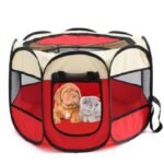 Folding Octagonal Pet Fence Oxford Cloth Cat And Dog Kennel - Image 20