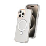 New Colorful Magnetic Bracket Phone Case With Holder Stand Cover For Magesafe Magnetic Transparent Wireless Charge Case For Phone - Image 5