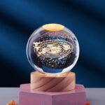 Crystal Ball 3D Inner Carved Solar System Glowing Night Lights Warm Bedside Light Festival And Kid Gift Night Lamp - Image 3