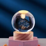 Crystal Ball 3D Inner Carved Solar System Glowing Night Lights Warm Bedside Light Festival And Kid Gift Night Lamp - Image 22