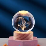 Crystal Ball 3D Inner Carved Solar System Glowing Night Lights Warm Bedside Light Festival And Kid Gift Night Lamp - Image 39