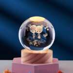 Crystal Ball 3D Inner Carved Solar System Glowing Night Lights Warm Bedside Light Festival And Kid Gift Night Lamp - Image 64