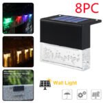 Waterproof New RGB LED Solar Light Step Fence Light - Image 4