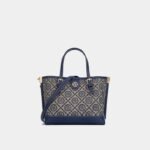 New Jacquard Star Diamond Portable Small Tote Bag - Blue/29x15.5x19cm
