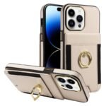 Flexible Ring Camera Phone Case - Beige