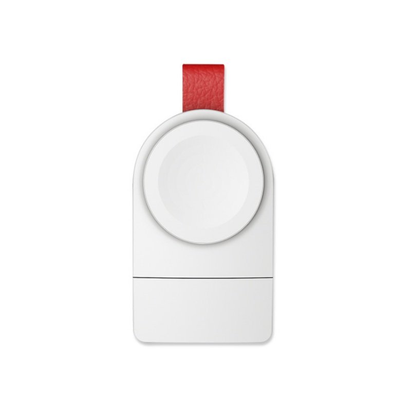 CJSJSJSJ00572-White Watch Portable Adapter Wireless Charger - White - Image 1