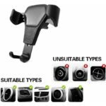 Universal Car Mount Holder Stand Air Vent Cradle For Mobile Cell Phone Gravity Car Mount Air Vent Phone Holder For I Phone X XR XS Max S Amsung S10 Note9
