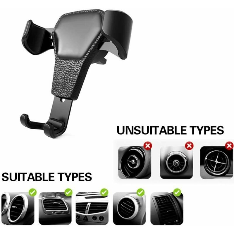 CJSJSJSJ02796-default Universal Car Mount Holder Stand Air Vent Cradle For Mobile Cell Phone Gravity Car Mount Air Vent Phone Holder For I Phone X XR XS Max S Amsung S10 Note9 - Image 1