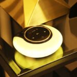 Creative Bluetooth Subwoofer Stereo Speaker LED Desk Lamp Stepless Dimming Folding Touch Atmosphere Night Light - Image 2