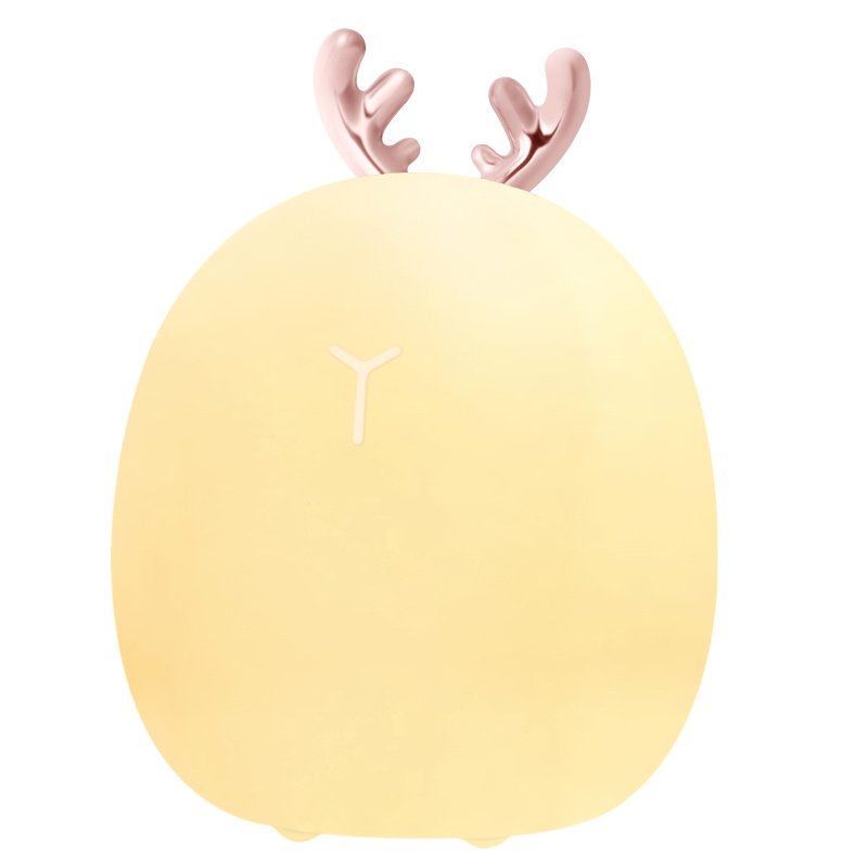CJSN203084301AZ Baby Feeding, Adjustable, Creative, Rabbit, Elk Light, Silicone Light, Touch Light, Clap Light, Small Electric Light, Ambient Light, Night Light - Deer - Image 1