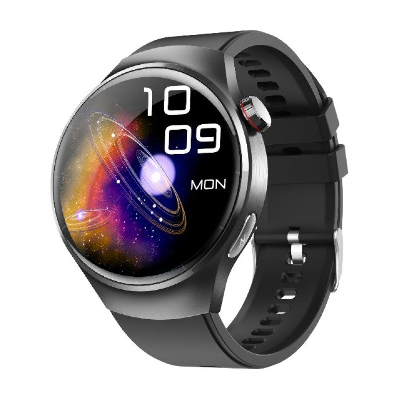 CJZN239735301AZ Fashion Smart Watch For Men Women Healthy Mornitoring Ips Screen Fitness Tracker With Bluetooth Call IP67 Waterproof Heart Rate Sleep SpO2 Monitor Pedometer Multiple Sports For Android IOS - Black silicone strap - Image 1