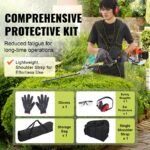 43CC 6-in-1 Multi-Functional Trimming Tools, Gas Hedge Trimmer, Weed Eater, String Trimmer, Brush Cutter, Edger, Pole Saw Chainsaw Pruner With Extension Pole - Image 3