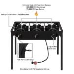 Rectangular Three Eyed Four Legged Gas Burner - Image 4