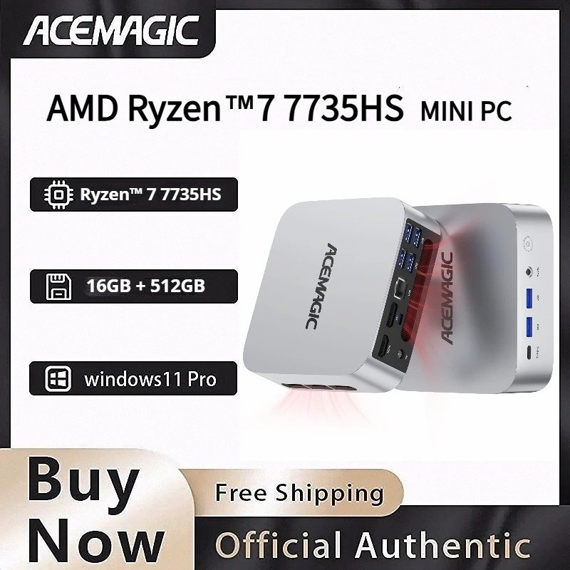 main-image-1-19.jpeg AMD Ryzen 7 7735HS Mini PC – 16GB DDR5, 512GB NVMe SSD, Triple 4K Display, WiFi 6, BT 5.2, Windows 11 Pro - Image 1