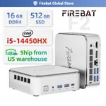 Firebat F2 Mini PC – Intel Core i5-14450HX, 16GB RAM, 512GB SSD, WiFi 6, BT 5.2, Triple Display, Windows 11 - Image 2