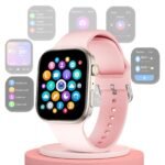 Smartwatch – 2.01" HD, wireless calls, message alerts, multi-sport, customizable, unisex