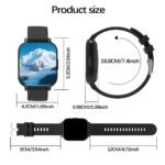Smartwatch for Men & Women – Multi-Function Fitness Tracker with Call, Message, Weather, Alarm, Remote Camera Control, USB Charging