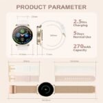 Women’s Smartwatch – 1.32" HD Full Screen, Waterproof, Call & Answer, Fitness Tracker for Android & iOS - Image 3