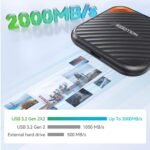 KOOTION X6Max Portable External SSD – 512GB/1TB/2TB, USB 3.2 Gen 2 Mini Drive for Laptop, Desktop & Phone - Image 4
