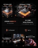 AMD Ryzen 7 7735HS Mini PC – 16GB DDR5, 512GB NVMe SSD, Triple 4K Display, WiFi 6, BT 5.2, Windows 11 Pro - Image 7
