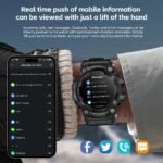 LOKMAT ATTACK-GT Rugged Smartwatch – Bluetooth Calls, Waterproof, Military-Grade, Flashlight - Image 8