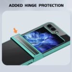 6D Plated Hard PC Case with Tempered Glass for Samsung Galaxy Z Flip 3–6 – Hinge & Camera Protection - Image 7