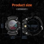LOKMAT ATTACK-GT Rugged Smartwatch – Bluetooth Calls, Waterproof, Military-Grade, Flashlight - Image 10