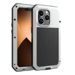 IP54 Waterproof Heavy-Duty Metal Case for iPhone 11–17 Series – Gorilla Glass Protection